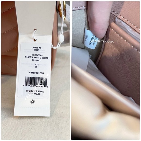 🌸NeW! 🔥 Tory Burch Kira Chevron Small Flap Shoulder Bag - Picture 17 of 17